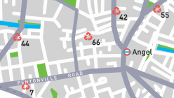 Islington Recycling Map